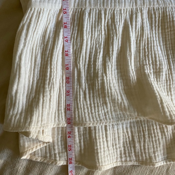 Madewell Millbrook Puff-Sleeve Peplum Top SIZE M - Picture 7 of 9